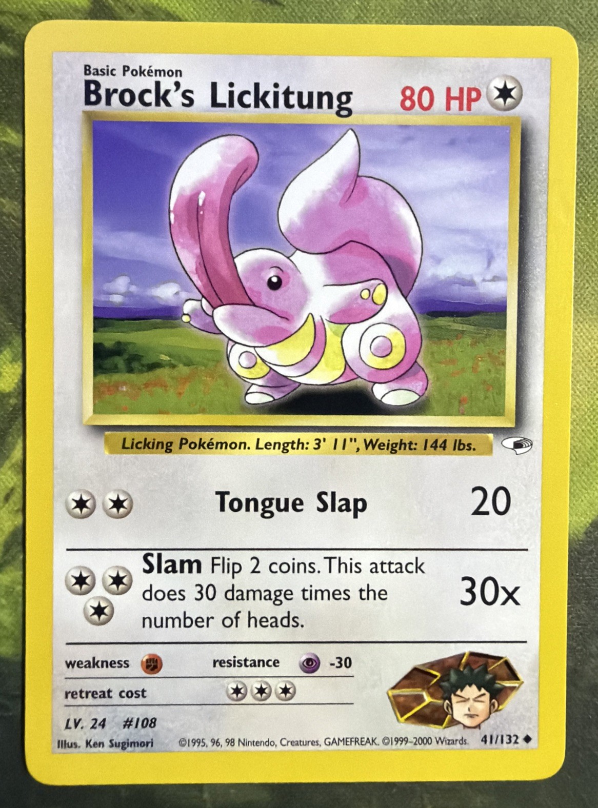 Brock’s Lickitung 41/132 - Gym Heroes - Near Mint