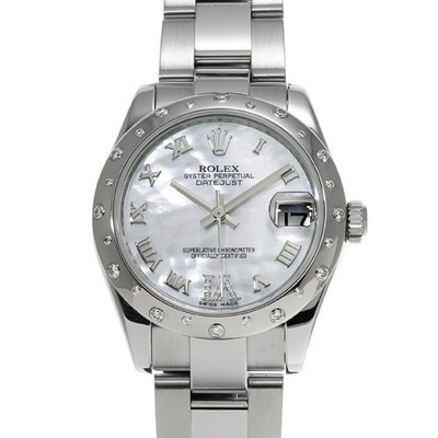 ROLEX Datejust 178344NR White shell WATCH 718549
