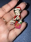 Vintage Christmas Betty Boop and her Dog Pudgy "Adorable" Pin — photo 1