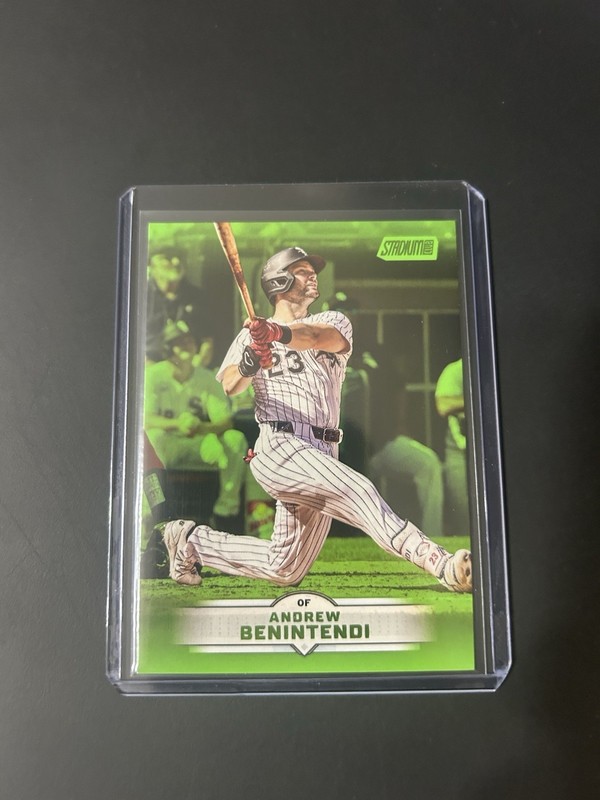 2025 Topps Stadium Club Baseball Andrew Benintendi GREEN #43 -White Sox