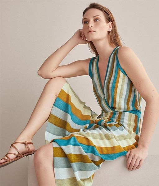 Women Falconeri Dress Turquoise Viscose 36