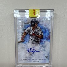 Topps Inception Andrew Benintendi Rookie Auto #040/199 Boston Red Sox Card. rookie card picture
