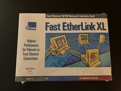 3Com Fast EtherLink XL 3C905 TX PCI 10/100BASE TX Network Card New Sealed Box  