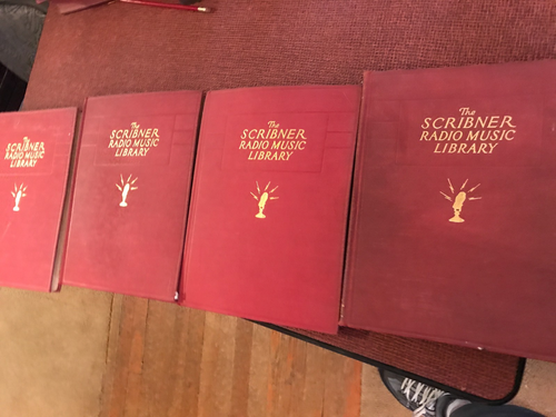 VOLUMES 1,3,8 AND 9 THE SCRIBNERRADIO MUSIC LIBRARY
