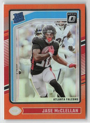 /249 2024 Panini Donruss Optic Jase McClellan #243 Orange Rookie