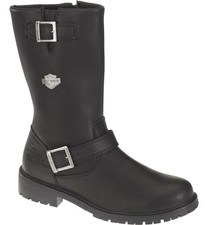 Stivaletti biker uomo Harley Davidson Randy 12" pelle zip taglie dalla 6 alla 12