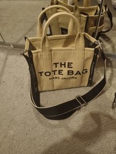 Image of Marc Jacobs Women's Medium Tote Bag Beige Canvas