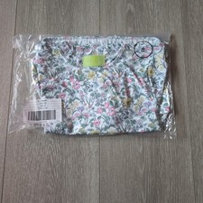 Janie and Jack Girls Recycled Floral Ruffle Rash Guard Swimsuit Size 8 White