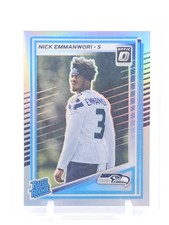 NICK EMMANWORI 2025 DONRUSS OPTIC SILVER RC RATED ROOKIE #277 SEAHAWKS Q0063