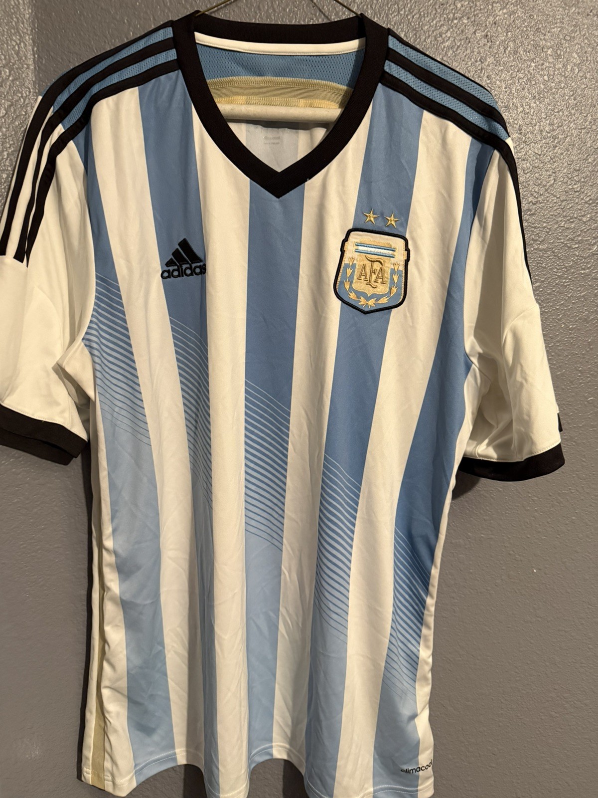 Adidas Argentina Jersey World Cup 2022 Home Men's Authentic Soccer HF2158