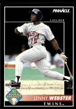 1992 Pinnacle Lenny Webster Minnesota Twins #276