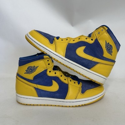 Nike Air Jordan 1 Retro OG High  Laney  555088-707 Men s 8.5 Worn