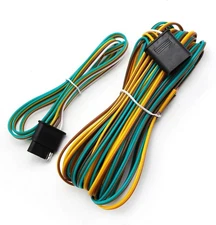 25' 4 Pin Flat Trailer Wiring Harness Kit Wishbone Style for Trailer Tail Lights