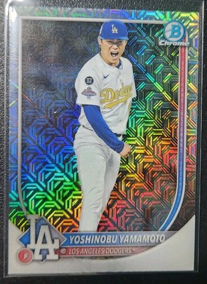 2025 Bowman Chrome #76 Yoshinobu Yamamoto Mojo Refractor Los