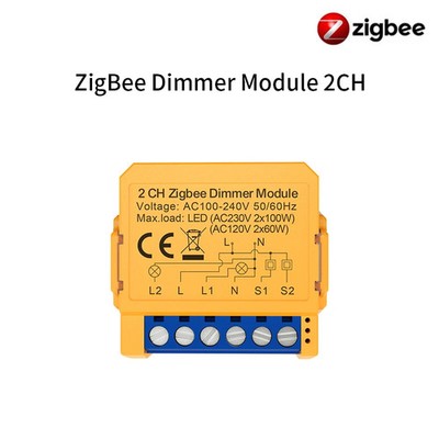 AVATTO WiFi/ZigBee 1/2 Gang Dimmer Light Switch Module，Smart Dimmer Switch