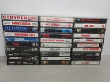 Vintage Hard Rock Heavy Metal Cassette Tapes Lot Of 30