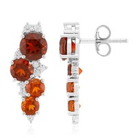 Cavill Citrin Ohrringe 2,91Ct 925 Silber Rhodiniert Damen Schmuck Orange