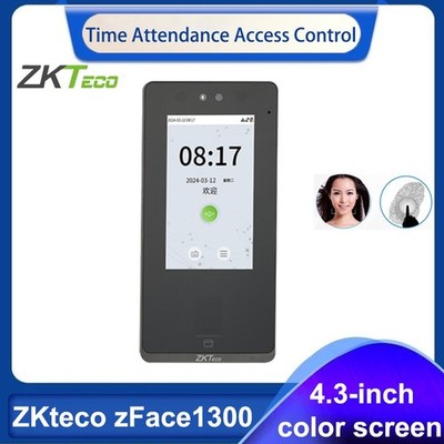 ZKTeco zFace1300 TCP/IP Fingerprint Facial Time Attendance Access Control System