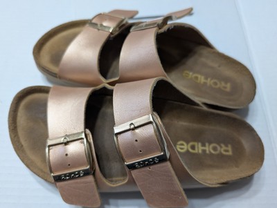 Rohde Women's Mule Slides Shoes Salmon Size 37