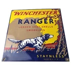Vintage Winchester Ranger Shot Shells Dog Porcelain Signs - Hunting Sign