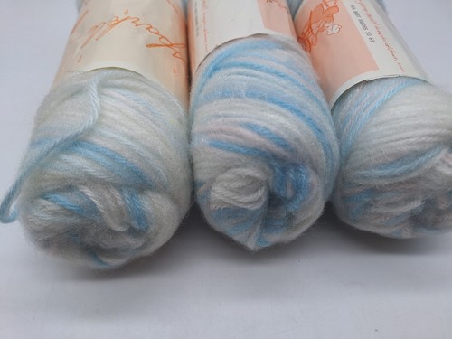3 Skeins Sparkle Spun Acrylic by Yarn Mart Vintage 066 Baby Shades 3 ozs ea Dis - Picture 6 of 6