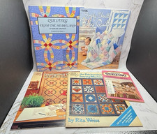 Vintage Lot of 5 Books Various Quilting Pattern Books Leaflets 2