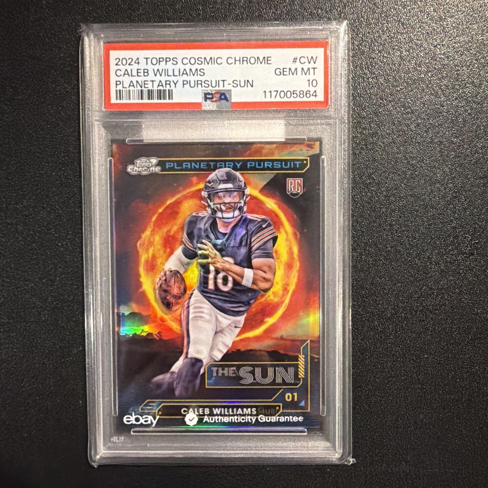 Caleb Williams Topps Cosmic Chrome Planetary Pursuit #CW Sun