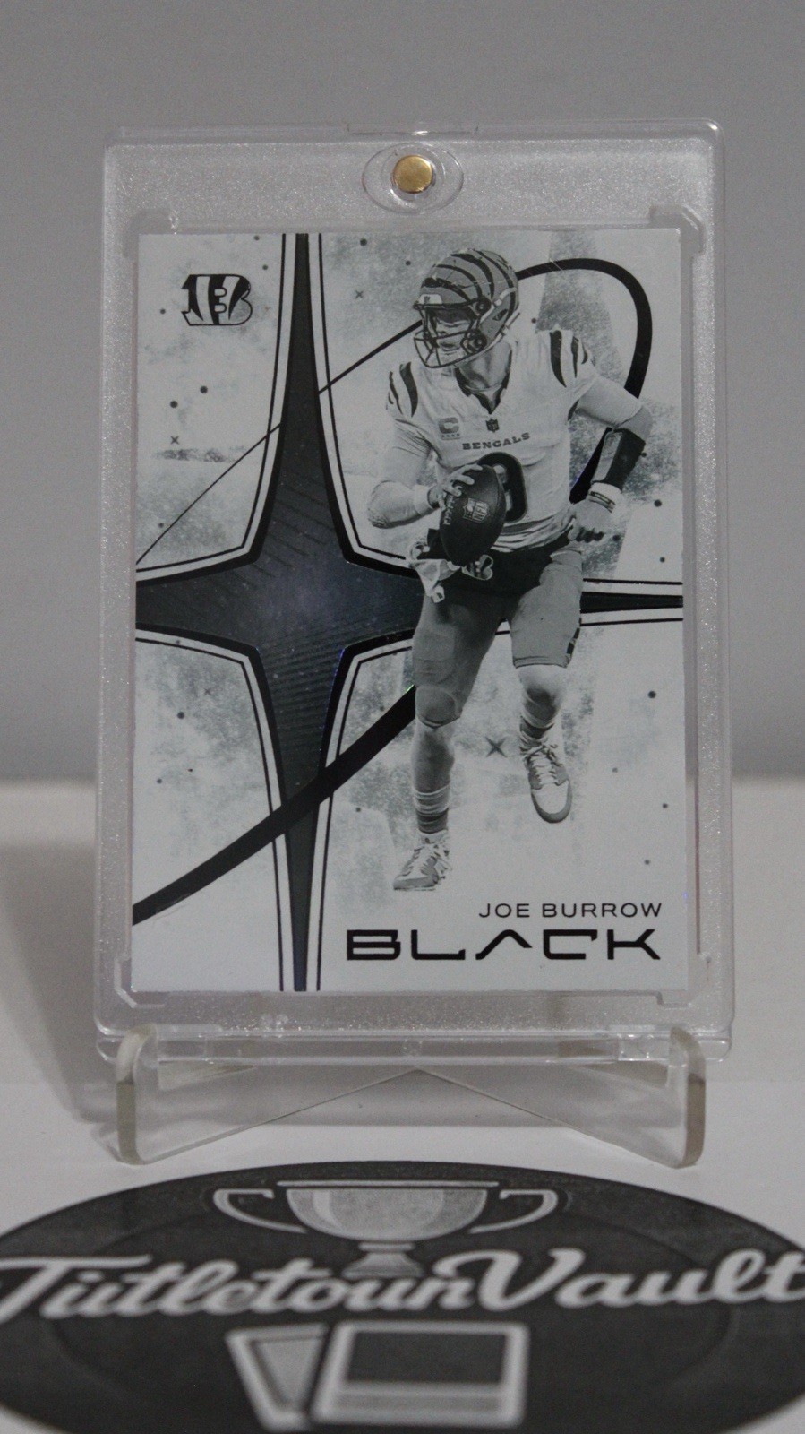 2025 Panini Black White Night Joe Burrow #1 Case Hit SSP