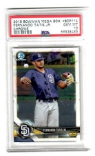 Fernando Tatis Jr 2018 Bowman mega box chrome #BCP114 Rookie PSA 10 GEM MINT!!!!