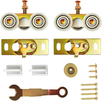 2 Pack Pocket Door Frame Roller,Sliding Pocket Door Top Hanger Rollers Uesd f...