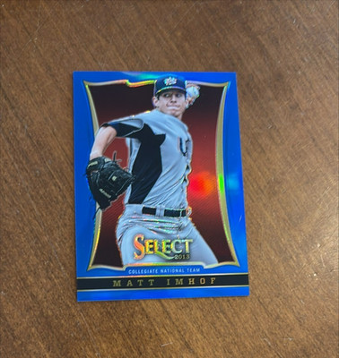 Matt Imhof 2013 Panini USA Baseball Preview Blue Prizm #77 Phillies /199