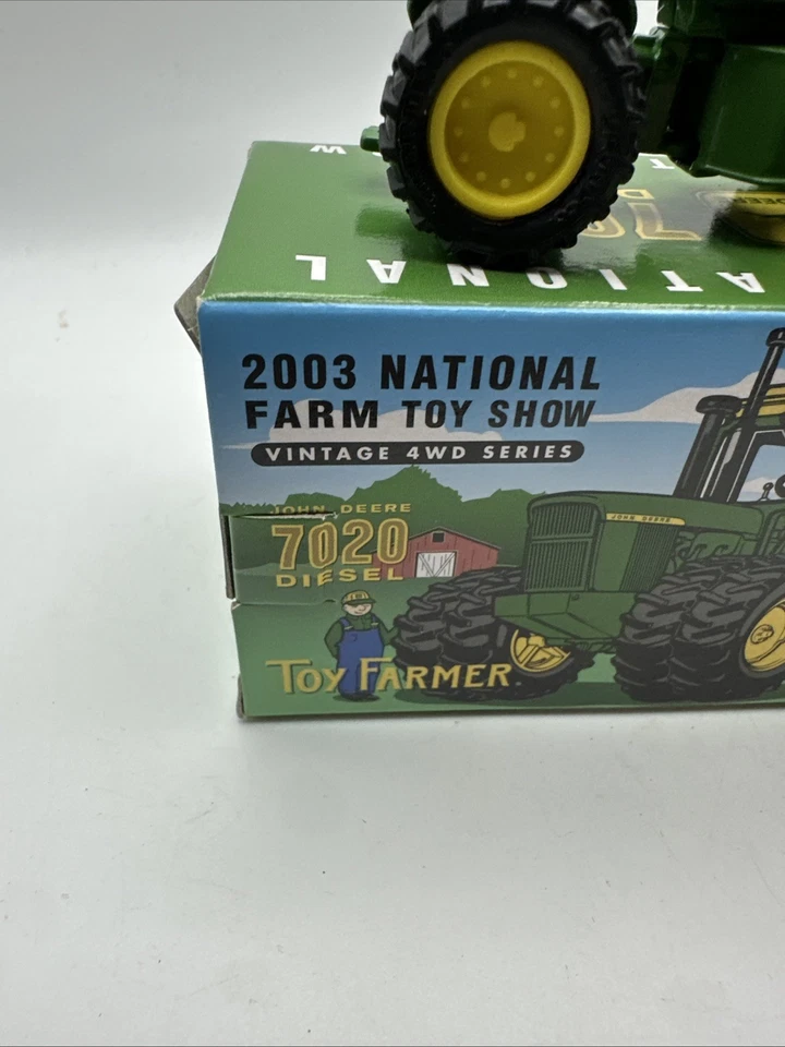 # Ertl 1/64 2003 National Farm Toy Show John Deere 7020 Diesel, Toy Farmer - Image 3 of 4