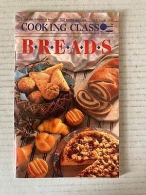 Cooking Class Breads 1994 Publications International Cookbook Baking Recipes PB
