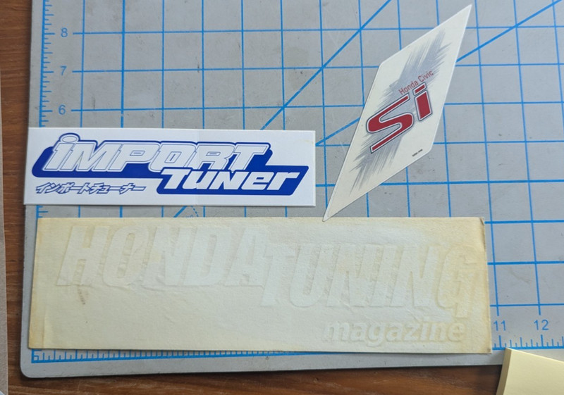 Vintage JDM magazine sticker lot import tuner honda tuning & Honda Civic SI