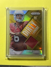 Logan Thomas 2014 Panini Prizm Gold Rookie RC /10 Dirty Laundry Patch