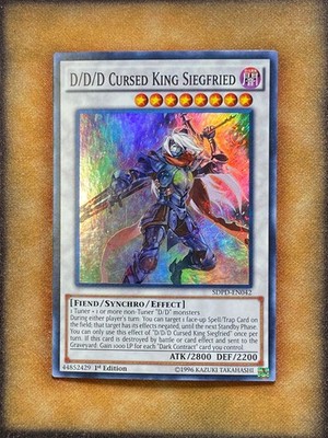 Yugioh D/D/D Cursed King Siegfried SDPD-EN042 Super Rare 1st Ed NM