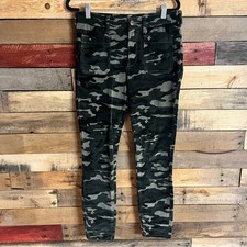 Pilcro And The Letterpress By Anthropologie Camo High Rise Skinny Pants Size 28