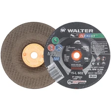 Walter 15L602 6x5/8-11 Flexcut Spin-On Grinding Wheels Type 29S Grit 36, 25 pack