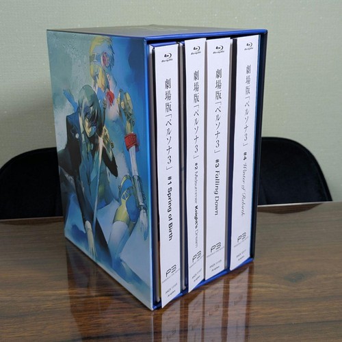 Persona 3 The Movie Vol.1-4 Blu-ray Complete Set Limited Edition Japan CIB