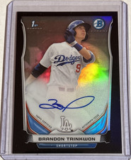 Brandon Trinkwon 2014 Bowman Chrome Prospect Black Refractor Auto #BCAP-BT 69/99