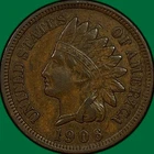 1906 Indian Head Cent Choice Extremely Fine XF+ Coin #43495