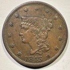 1843-P Large Cent — photo from another recent sale