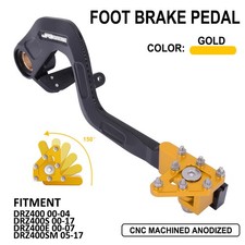 Gold Rear Foot Brake Lever Pedal For DRZ400 DRZ400S DRZ400E DRZ400SM Motorcycle