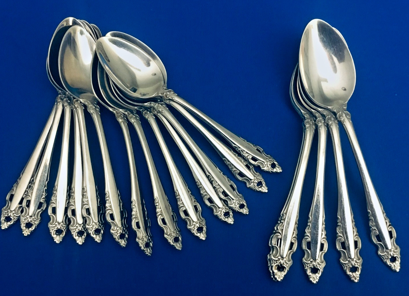 Gorham Pierced Baroque 13  teaspoon & 5 Oval Spoons priority