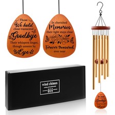 Memorial Wind Chimes for Loss of Mother Father - Sympathy Gifts for Loss of L