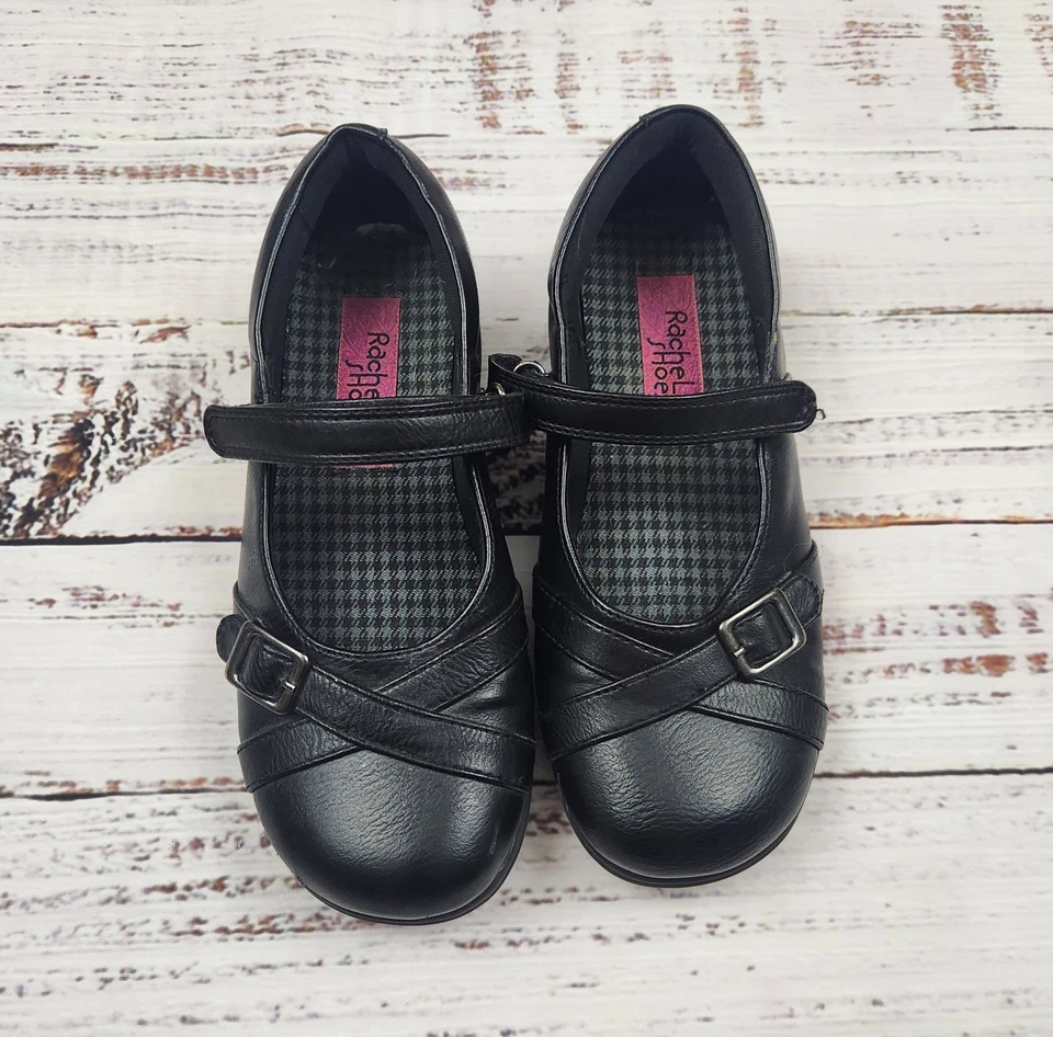 Y2K Rachel Zapatos Niñas Negro Mary Jane Zapatos de Vestir con Hebilla Correas - Talla 13 Foto 3 de 4
