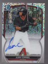 2023 Juan Corniel Bowman Chrome 1st Prospects Sparkle Rookie Auto /299 CDA-JCL