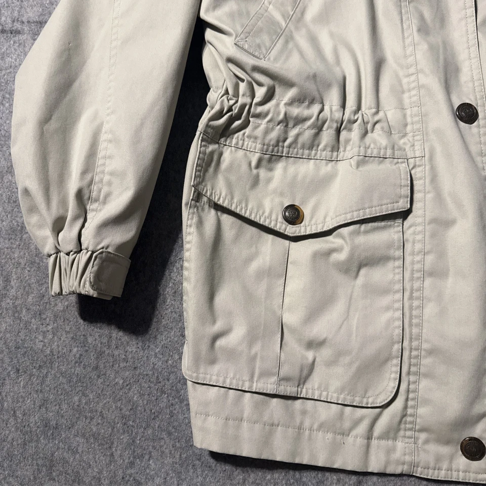 Chaqueta utilitaria vintage Pacific Trail para mujer beige con capucha talla M cremallera completa Foto 2 de 4