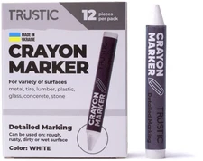 Universal Crayon Wax Marker for Industrial and Craft Detailed Marking on Lumb...