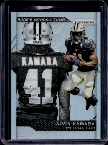 2017 Prizm Alvin Kamara Rookie Introductions Silver Rookie RC #17 Saints